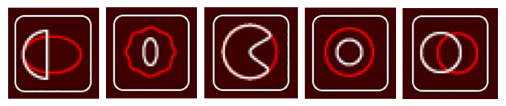 The buttons in order. 