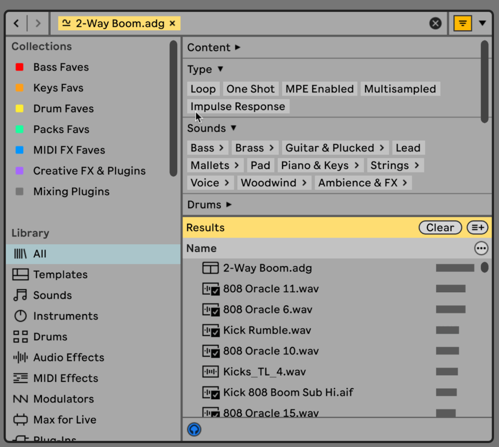 A user searching for similar samples to a given sample. The searched sample is